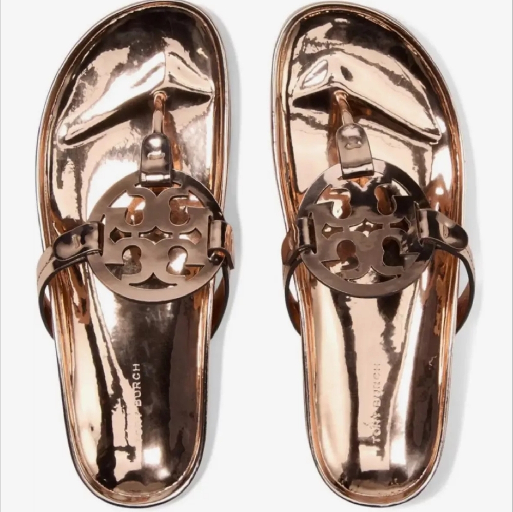 Tory Burch Miller Cloud Rose Gold Metallic
